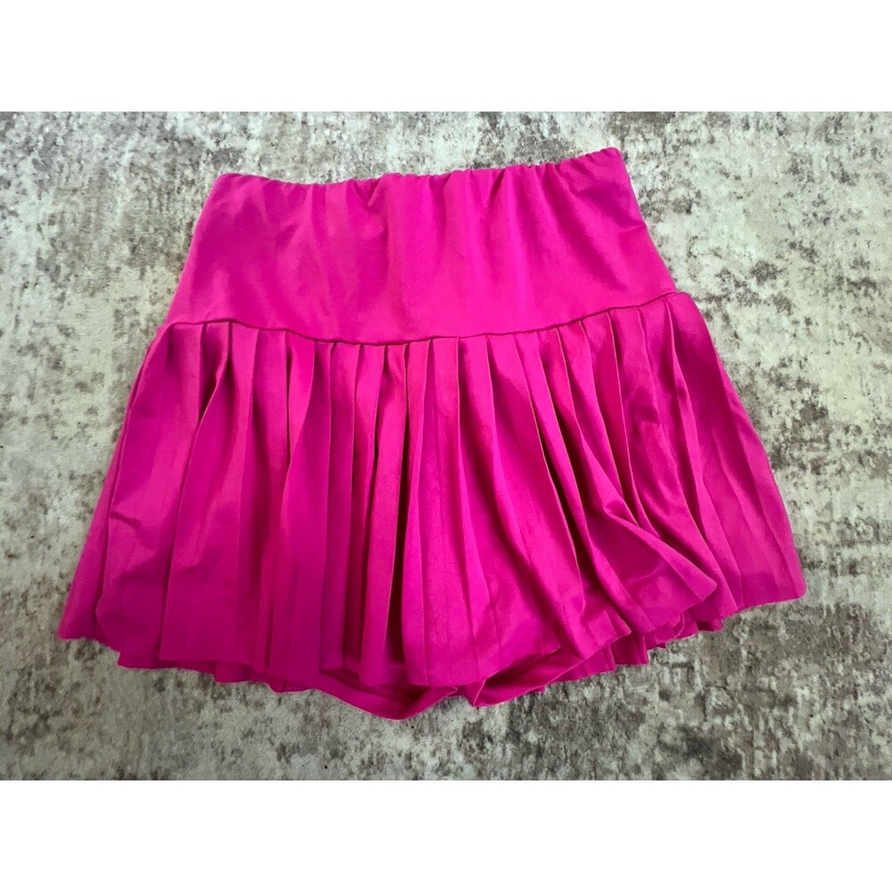SHEIN Skirt Girls 4 Pink Pleated Mini SkirtHigh Waist Flowy Summer